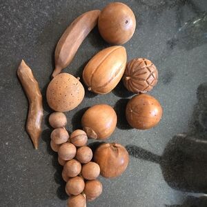 Wooden Decorative Fruit Set